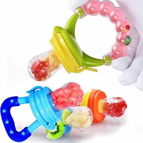 Baby Pacifier Cups Safe Fruit Infant Food Cup Nibbler Holder Toddler Nipples Silicone Soother Feeding Pacifier Bottles Supplies