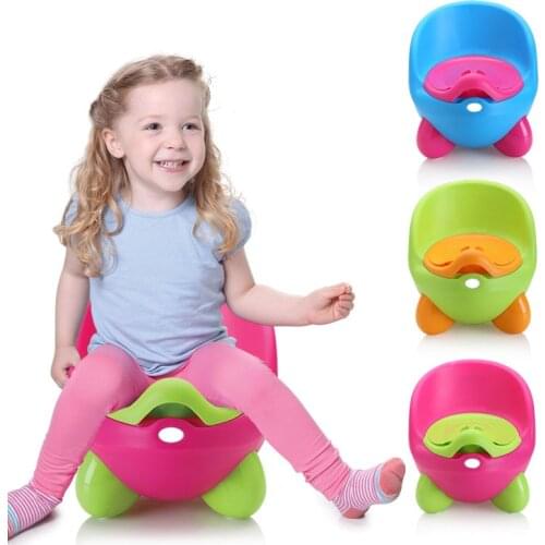 Kids' Multifunction Pot Chair Fun Potty Training Portable Baby Toilet With Removable Scrub Comfy Non-Slip Childrens Toilet Bowl