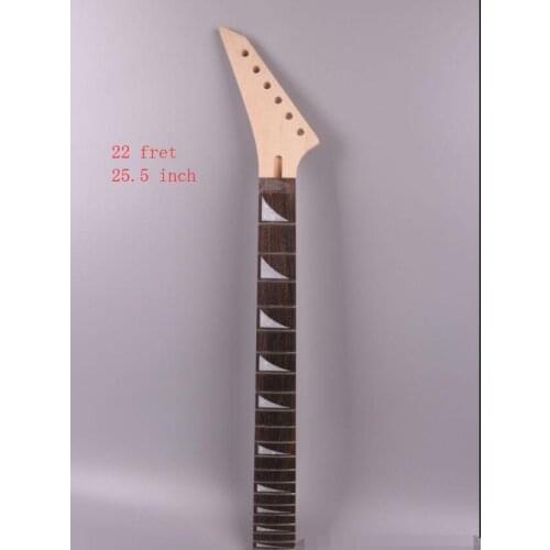 Electric guitar neck replacement 22 fret 25.5" Truss Rod Left Hand Maple New