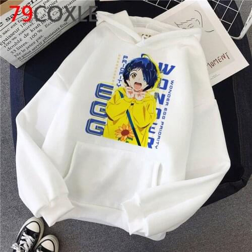 Wonder Egg Priority hoodies female streetwear Oversized women sweatshirts y2k aesthetic