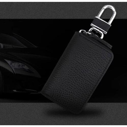 PU Leather Car Key Wallets Men Key Holder Housekeeper Keys Organizer Women Keychain Cover Zipper Key Case Bag Pouch Purse