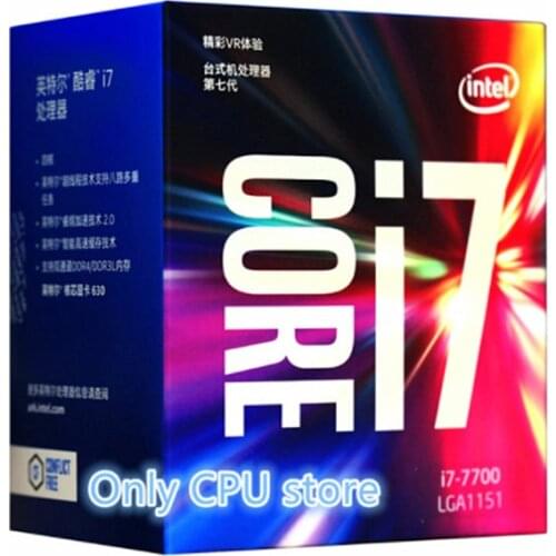 Intel Core 7 series Processor I7 7700 I7-7700 Boxed processor CPU LGA 1151-land FC-LGA 14 nanometers Quad-Core cpu