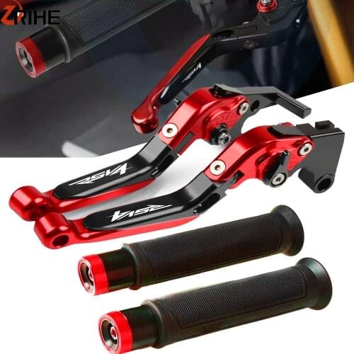 Motorcycle Adjustable Brake Clutch Levers+Handlebar Grips For Aprilia RS V4 FACTORY RSV4R RSV4RR rsv4 2009-2019 2018 2017 2016