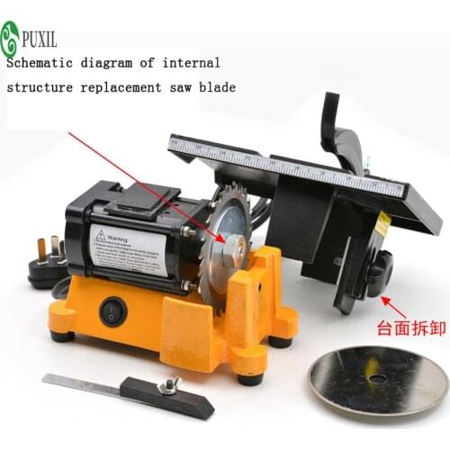Manual wood cutting Saw non-metal jade cutting model table saw 2 kinds of saw blades