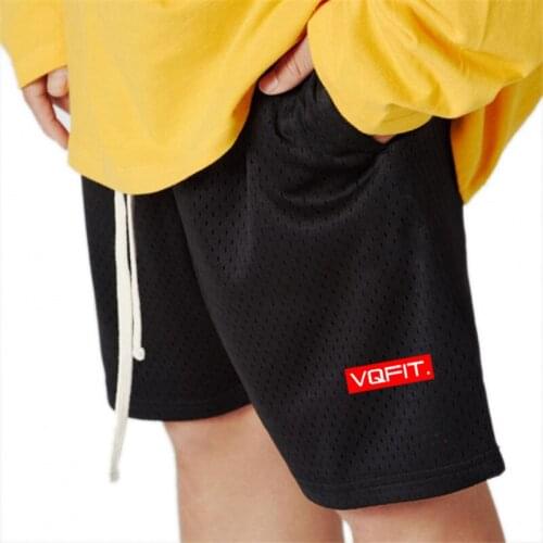 New Summer Running Bodybuilding Shorts Men Sports Jogging Fitness Shorts Mens Gym Training Mesh Quick-drying Knee Length Shorts