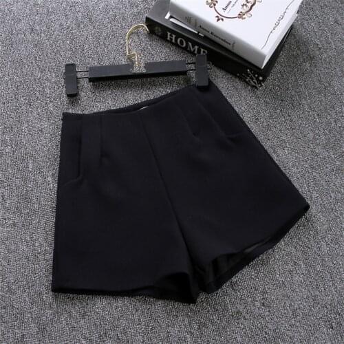 2020 New Women Summer High waist A-Line Shorts Casual Suit Shorts Women Solid Color Short Pants Ladies Shorts 717408