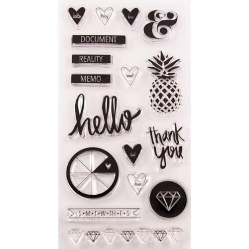 Silicone RUBBER Clear Stamps CUTTING DIES For Scrapbooking Love LETTERS DIY PAPER Album Cards MAKING EMBOSSING FOLDER MOLD