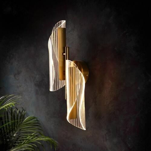 Led Lighting Postmodern Wall Light Personality Living Room Wall Lamp Creative Bedroom Bedside Lamp Aisle Bathroom Lights