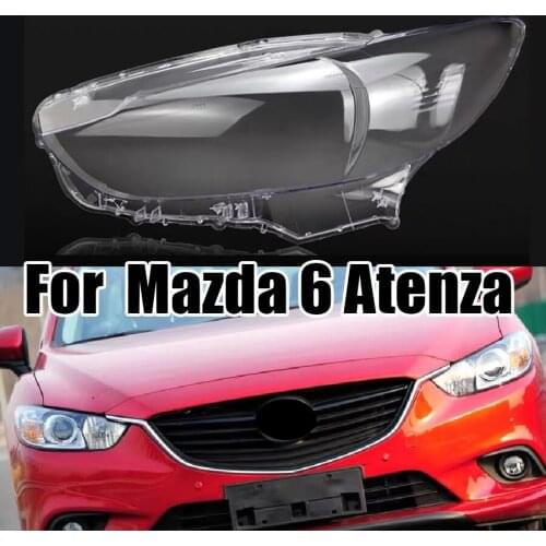 Wooeight Front Left Right Car Replacement Auto Shell Cover Clear Shade Shells Caps Headlamp Lens For Mazda 6 Atenza 2014-2018