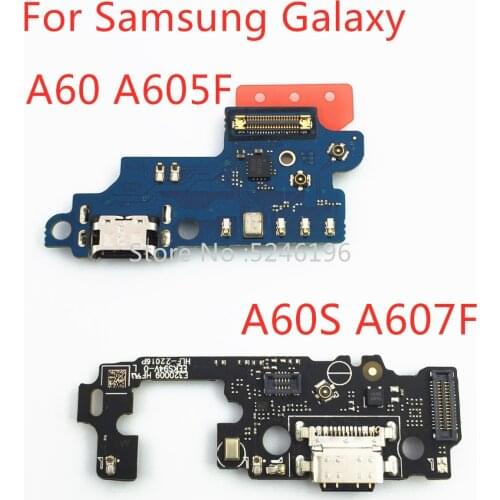 1pcs Applicable to For Samsung Galaxy A60 SM-A605F A60S A607F USB charging port charger base connector soft cable Replace parts