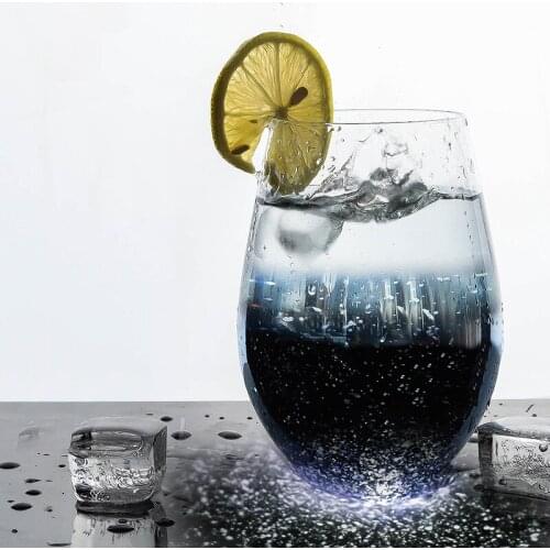 1pcs 580ml Starry Sky Glass Cup Milkshake Fruit Breakfast Home Restaurant Mug Valentines Day Present Glass