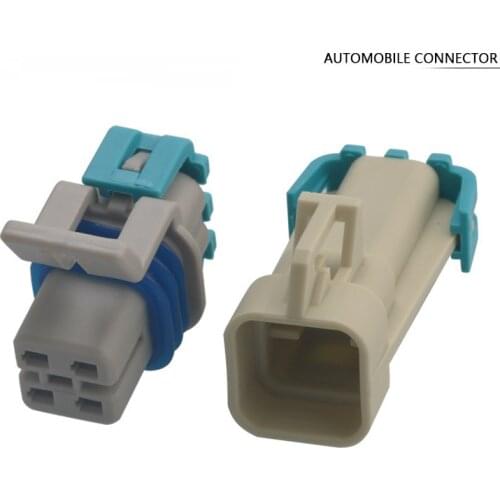 100sets/lot 4 Pin/Way Oxygen Sensor Plug Waterproof Female Male Automotive Electrical Connector For 15326423 12176896