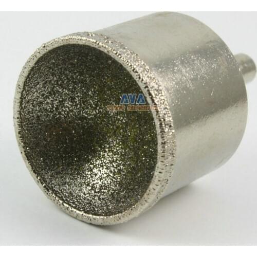 2 Pcs 30mm Diamond Mounted Point Spherical Concave Head Grinding Bit Grit 80