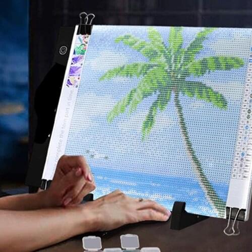 A4 LED Drawing Tablet Diamond Painting Light Pad Board Diamond Painting Accessories Tool Kits Diamond Embroidery