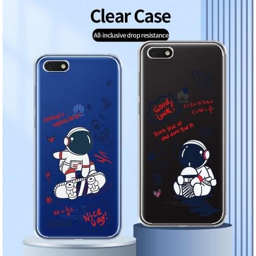 For Huawei Y5 2018 Case Transparent Case For Honor 7S 7APrime 7A 5.45" Phone Cover on Huawei Y5Lite Y5Prime 2018 Clear TPU Coque