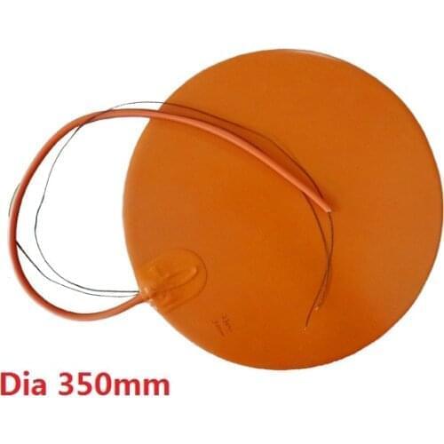 Dia 350mm (approx. 13.8") 800W@120V Round Circular Silicone Heater Delta 3D Printer HeatBed