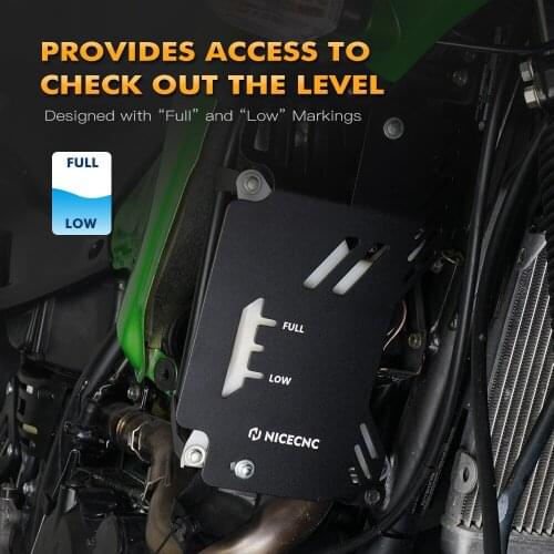 For Kawasaki KLR 650 KLR650 2008-2018 2009 2010 2011 2012 2013 2014 2015 2016 2017 Motorcycle Coolant Tank Reservoir Guard