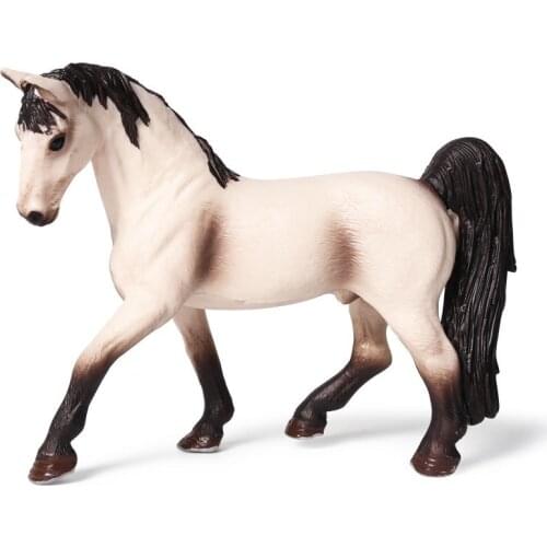 Simulated Tennessee White Horse Figure Wild Life Animals Horse Models Educational Toys for Kids Home Decor Collection Toys