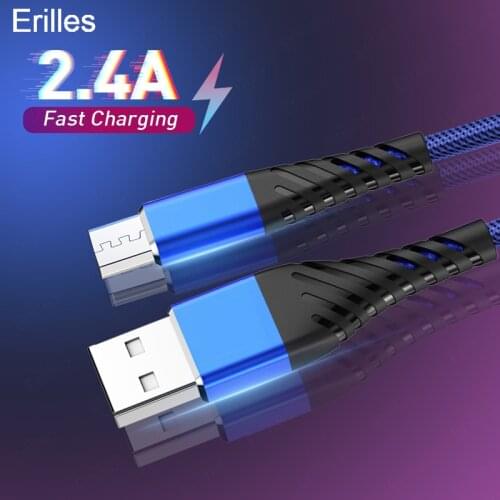 Micro USB Cable 2.4A Fast Charging Type-C Data USB Cable For Samsung Oneplus Huawei Mobile Phone Charger Cable Data Sync Cord