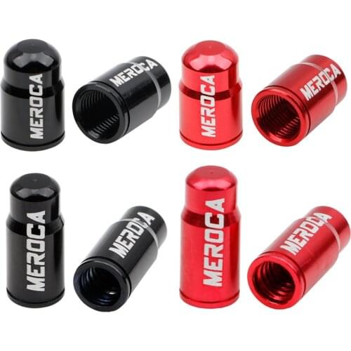 MEROCA 2pcs Bicycle Valve Caps Aluminum Alloy MTB Mountain Road Bike Tire Tyre Valve Stem Dust Covers Cycling Accessories