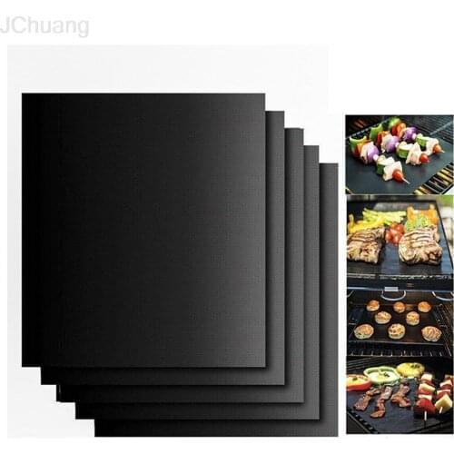 Barbecue Grill Mat Reusable Non-Stick Bbq Cooking Baking Mats Covers Sheet Foil Bbq Liner Tool 33*40Cm 0.2Mm Thick