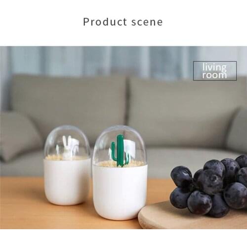 Creative Table Decoration Toothpicks Holder Cotton Swab Box Cotton Bud Holder Case Home Decor Plastic Storage Box Organizer