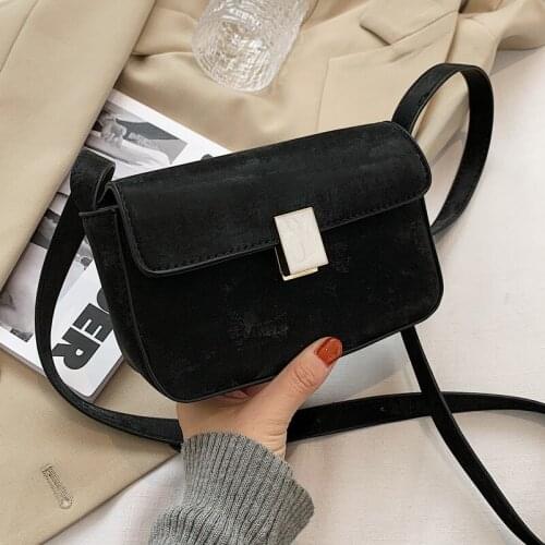 Small Scrub Leather Crossbody Bags for Women 2020 Vintage Shoudler Handbags and Purses Womens Branded Trend Hand Bag