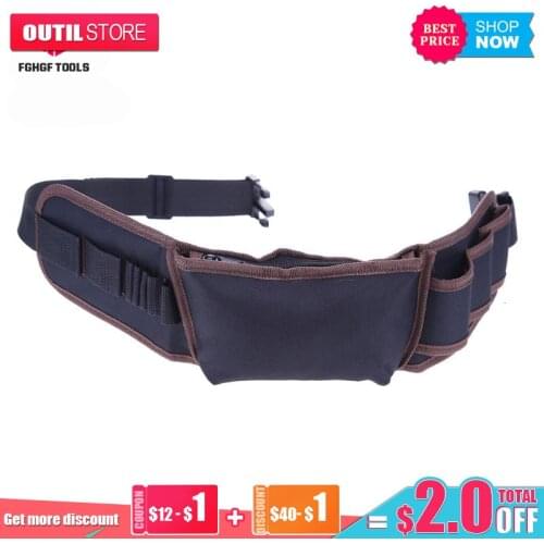 FGHGF Multifunction Durable Hardware Mechanics Waterproof Tool Bag Oxford Cloth Tool Bag Hardware Repair Waist Organizer Bag
