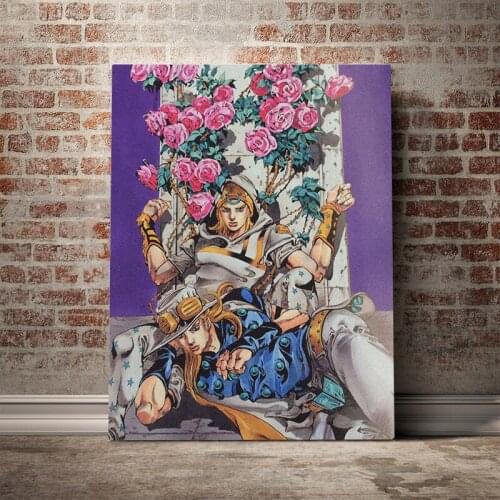 Anime Role Wall Art Johnny Joestar Canvas Poster Painting Print JoJos Bizarre Adventure Pictures STEEL BALL RUN Home Decoration