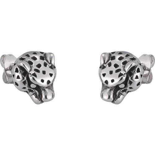 Stainless Steel Earings Fashion Jewelry Stud Earrings For Women Jewelry Leopard Head Earrings Men 2021 New BB0790