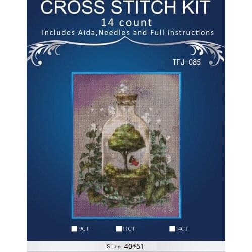 Wild Animals shelf Exquisite Handmade Needlework Embroidery DIY DMC Cross Stitch Kits Crafts 14CT Unprinted Home Decor 72