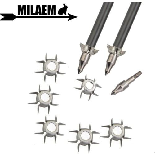 23Gr Archery 8 Paw Judo Arrowhead ID 6.2mm OD10mm Arrow Target Points Tips Hunting Broadheads Shooting Hunting Accessories