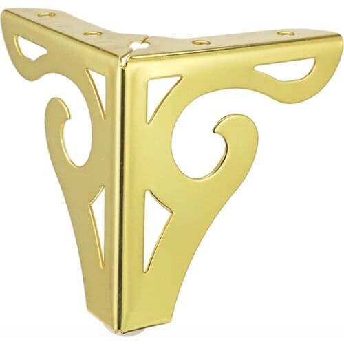 Pack of 4pcs) Gold Metal Furniture Legs Iron finish Cabinet Table Sofa Bed Feet H=100mm 120mm