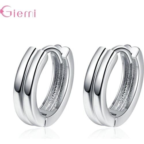 New Arrival 925 Sterling Silver Vintage Statement Hoop Earring For Women Girls Fashion Jewelry 2021 Trend Wholesale