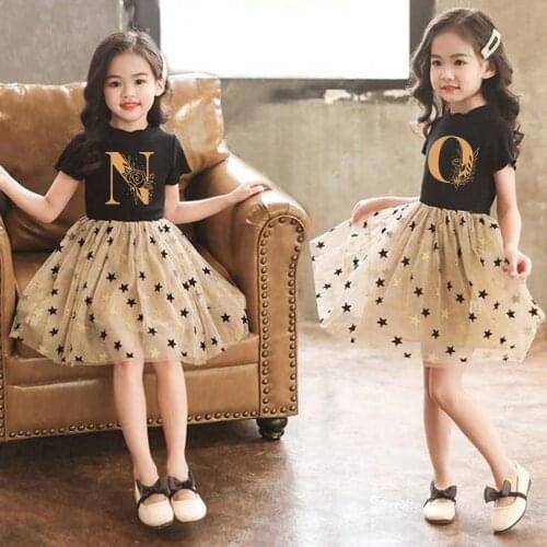 Monogram Initials big sister little sister Matching Outfit Floral princess dress Personalised Girl Sister Printed Dress