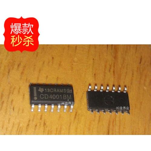 10PCS The new logic chip CD4001 CD4001BM SOP14
