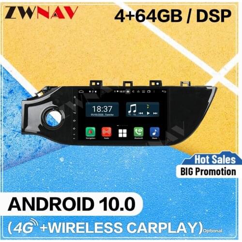 128GB Carplay Android 10 screen Car DVD Player for Kia K2 RIO 2017 2018 2019 BT GPS Navigation Auto Radio Audio Stereo Head unit