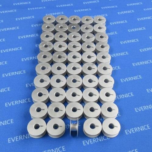 50 ALUMINUM BOBBINS INDUSTRIAL SINGLE NEEDLE JUKI 555 5550 8300 BROTHER CONSEW