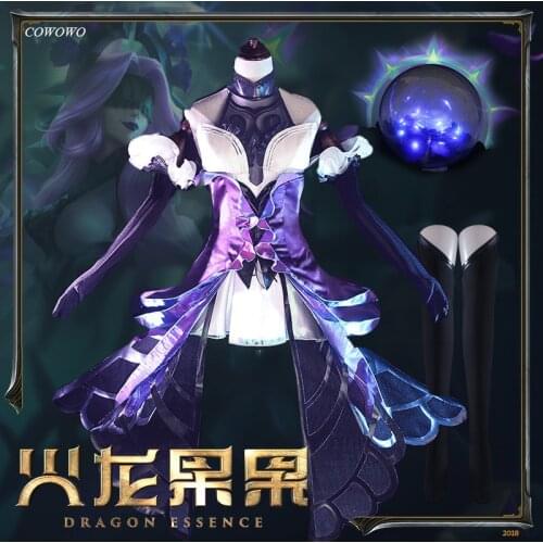 Anime!Game LOL Syndra Valentines Day Faint Dream Roses Lovely Uniform Cosplay Costume Halloween Party Outfit For Women 2021 NEW