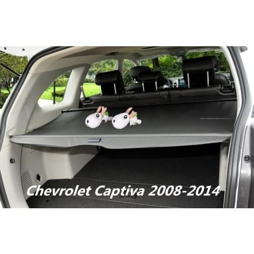 Car Rear Trunk Security Shield Cargo Cover For Chevrolet Captiva 2008-2014 High Quali Auto Accessories Black Beige