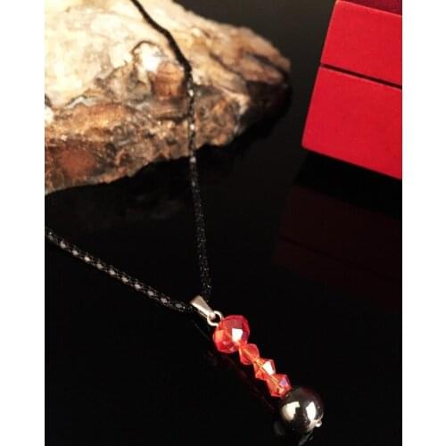 Dr Stone Natural Stone Women Hematite and Crystal Stone Necklace XNRS601 372867243