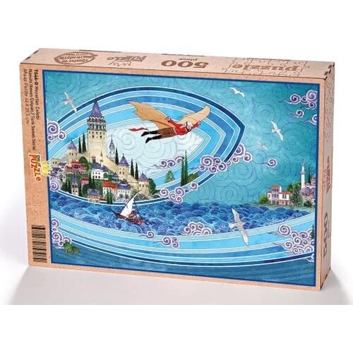King Of Puzzle Hezarfan Çelebi - Nasuhi Hasan Çolpan Wooden Puzzle 500 Parts