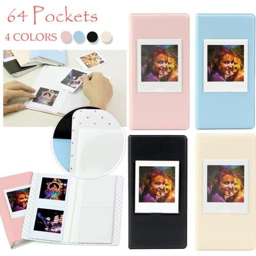 64 Pockets Polaroid Photo Album For Instax Square SQ20/SQ10/SQ6/SP-3 Printer Film Photos Paper Mini Instant Picture Case Storage