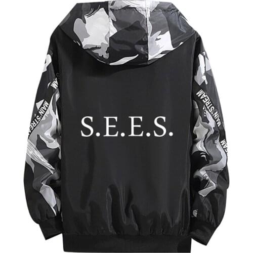 P5 Persona 5 Cosplay Hoodie Role Yusuke Kitagawa Luminous Print Zipper Camouflage Splicing Tops Summer Casual Coat Thin Jacket