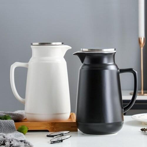 Ceramics Coffee Water Jug Teapot High Capacity Nordic Water Jug Refrigerator Minimalist Jarra De Agua Kitchenware DE50SH