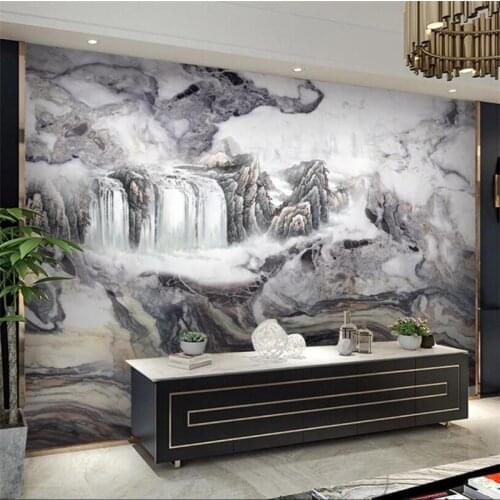 Wellyu Custom large-scale mural 3d wallpaper fashion home decoration new flowing water wealth marble background wallpaper