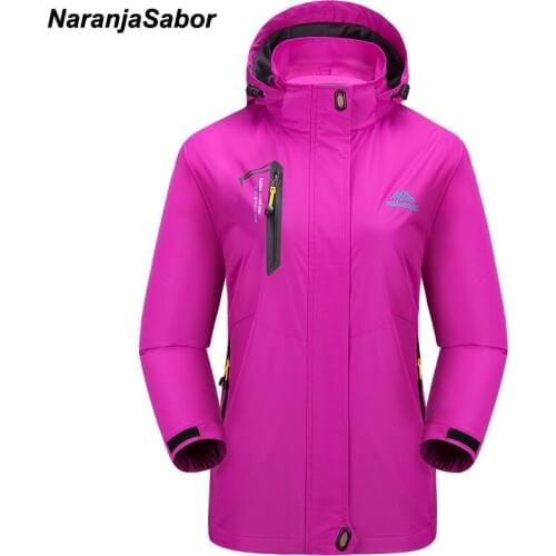 NaranjaSabor 2020 Spring Womens' Jackets Waterproof Women Coats Breathable Casual Coat For Women Clothing Female Sportswear 4XL