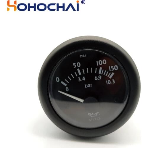 Diesel Engine Oil Pressure Gauge VDO Oil Pressure Meter 12V/24V Optional