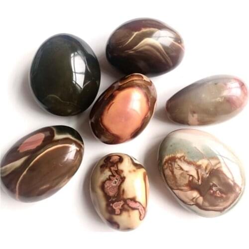 Natural quartz Folk Crafts ocean jasper palm stone healing crystals for Home Decoration