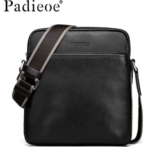 Padieoe crossbody bags for men leather shoulder bags satchel bag sling bag purses fashion vintage